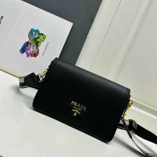 Prada Dual Strap Flap Crossbody Bag
